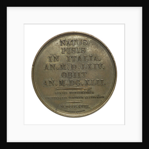 Commemorative medal depicting Galilaeo Galilei (1564-1642); reverse by R. Cayrard