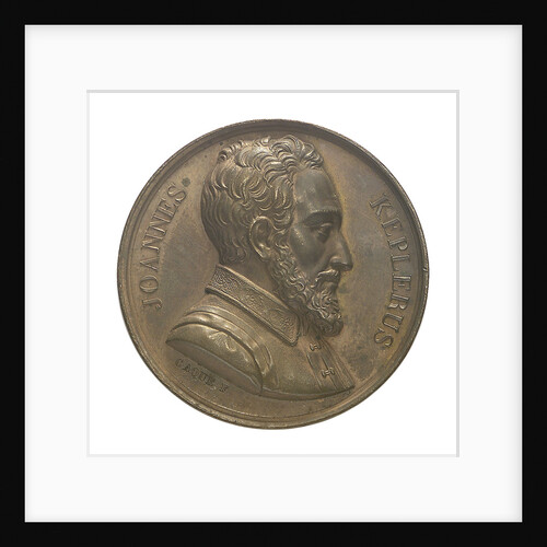 Commemorative medal depicting John Kepler (1571-1630); obverse by A.A. Caqu