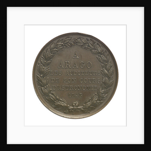 Commemorative medal depicting Dominique Francois Jean Arago (1786-1855); reverse by A.F.A. Bovy