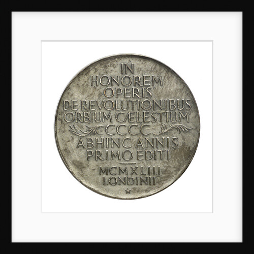 Medal commemorating the quartercentenary of the death of Nicholas Copernicus, 1943; reverse by Wojciech Jastrzebowski