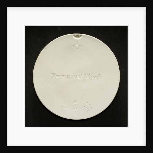 Commemorative medal depicting Immanuel Kant (1724-1804); reverse by S. Schutz