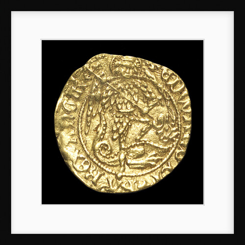 Coin - half-angel; obverse by unknown