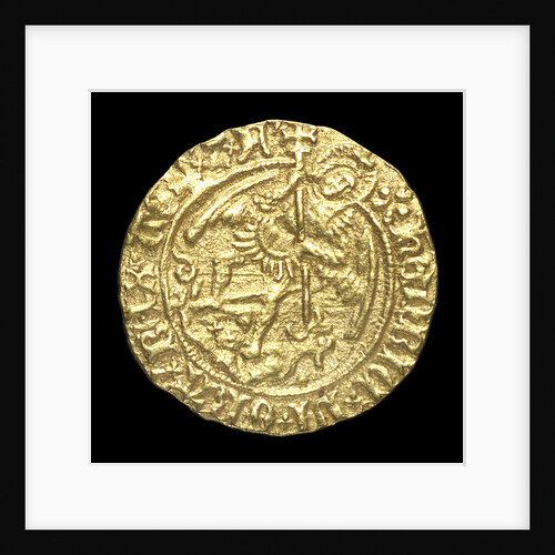 Coin - half-angel; obverse by unknown