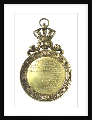 Pendant medallion presented to Captain Stone, 1891 of the 'Pegasus'; reverse by unknown