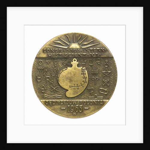 Medal commemorating the 11th International Congress of the History of Science, 1965; reverse by unknown