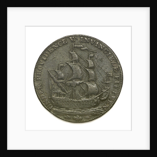 A Portsmouth halfpenny token commemorating John Jervis, Earl St Vincent (1735-1823) and the Battle of Cape St Vincent, 1797; reverse by unknown