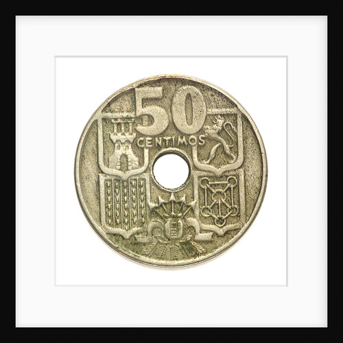 Coin - 50 centimos; reverse by unknown