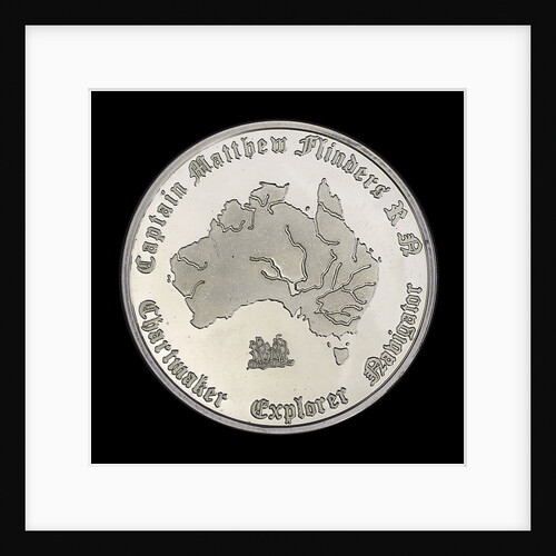 Medal commemorating Captain Matthew Flinders (1774-1814), bicentenary, 1974; obverse by Lincolnshire & South Humberside Arts