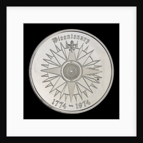 Medal commemorating Captain Matthew Flinders (1774-1814), bicentenary, 1974; reverse by Lincolnshire & South Humberside Arts