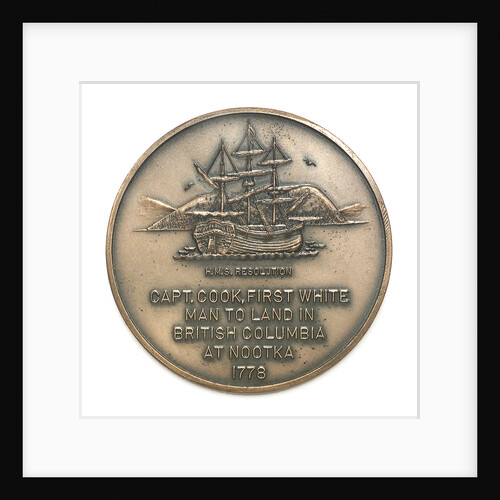 Medal commemorating Captain James Cook (1728-1779); reverse by Historic Medals