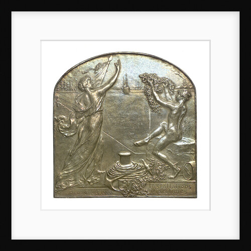 Medal commemorating the Maritime Installations, Brussels; obverse by G. Devreesa