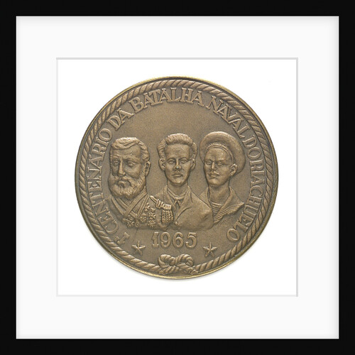 Medal commemorating the centenary of the Battle of Riachuelo, 1965; obverse by unknown