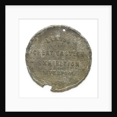 Medal commemorating Lewis's Great Eastern exhibition, Liverpool; reverse by unknown