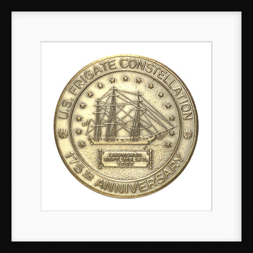 Medal commemorating the US Frigate 'Constellation'; reverse by unknown