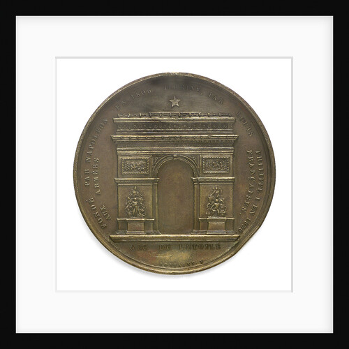 Medal commemorating Napoleon I and the building of the Arc de Triomphe; reverse by Montagny