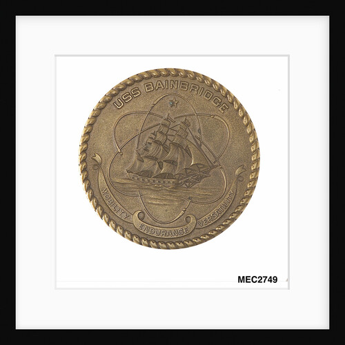 Medal commemorating the USS 'Bainbridge'- world's first nuclear powered frigate by unknown