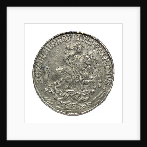 Commemorative medal depicting St George; obverse by unknown