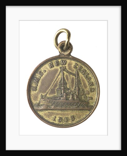 Medal commemorating the visit of New Zealand's gift battleship, HMS 'New Zealand'; obverse by unknown