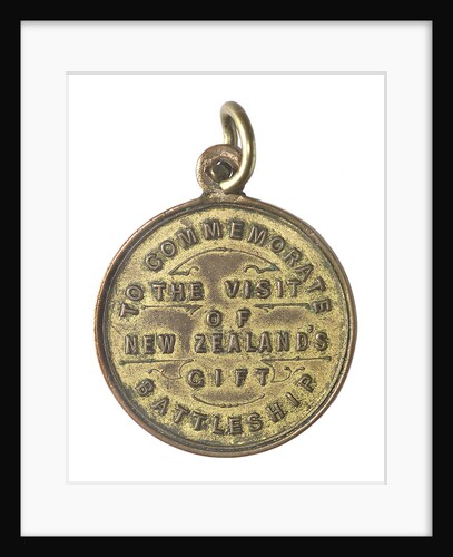 Medal commemorating the visit of New Zealand's gift battleship, HMS 'New Zealand'; reverse by unknown