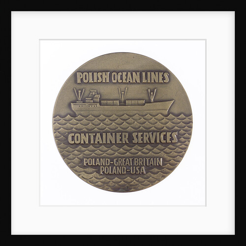 Medal commemorating the Polish Ocean Lines Container Services; obverse by unknown