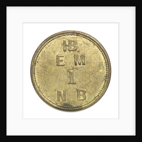 Hudson Bay Company trading token; reverse by Unknown