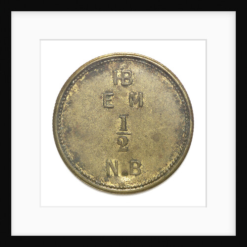Hudson Bay Company trading token; reverse by unknown