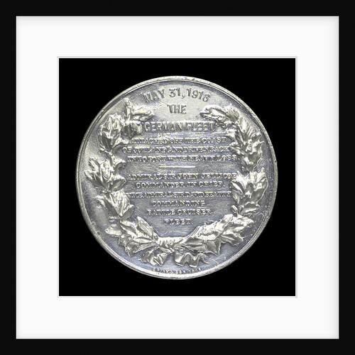 Medal commemorating the Battle of Jutland, 1916; reverse by Marquis of Milford Haven