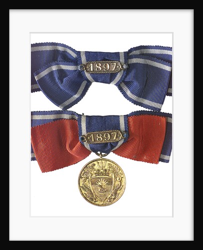 Badge commemorating the Congress of Naval Architects & Marine Engineers 1897; obverse by A. Wyon