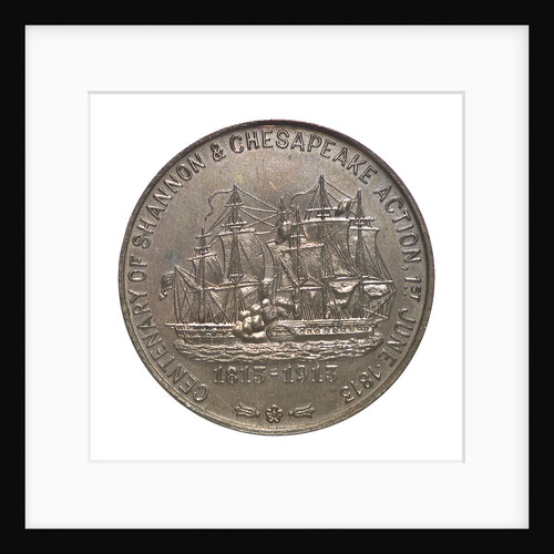 Medal commemorating the centenary of the Shannon and Chesapeake action, 1913; reverse by unknown