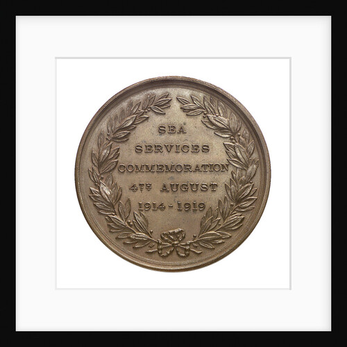 Medal of  the Sea Services Commemoration, 1919; reverse by Heming & Co.