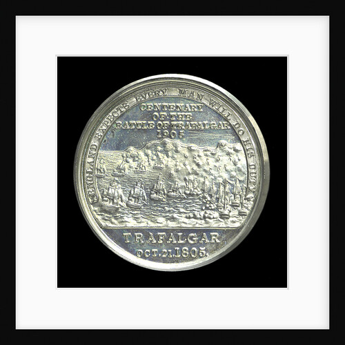 Medal commemorating the centenary of the Battle of Trafalgar 1905; reverse by Spink & Son Ltd.