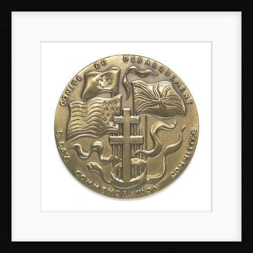Medal commemorating the 40th anniversary of the Normandy Landings, 1984; obverse by Louis Leygue