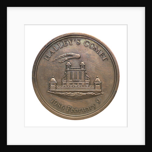 Medal commemorating the return of Halley's Comet 1985-1986; reverse by A. Dassier