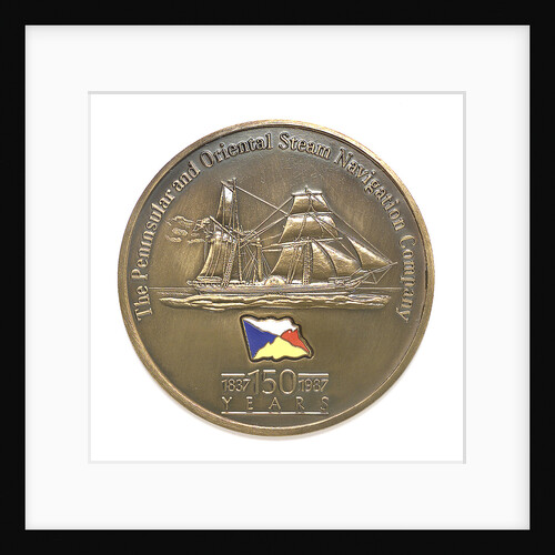 Medal commemorating the P&O Steam Navigation Company - 150th anniversary, 1987; obverse by unknown