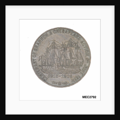Medal commemorating the centenary of the 'Shannon' and 'Chesapeake' action, 1913 by C & S Co.