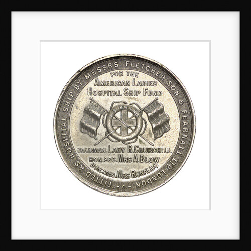 Medal commemorating the hospital ship, SS 'Maine'; reverse by unknown
