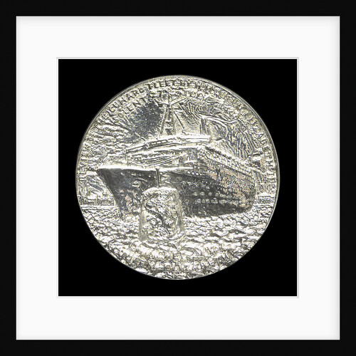 Medal commemorating the 150th anniversary of Cunard Shipping Company; obverse by Jacqueline Steiger