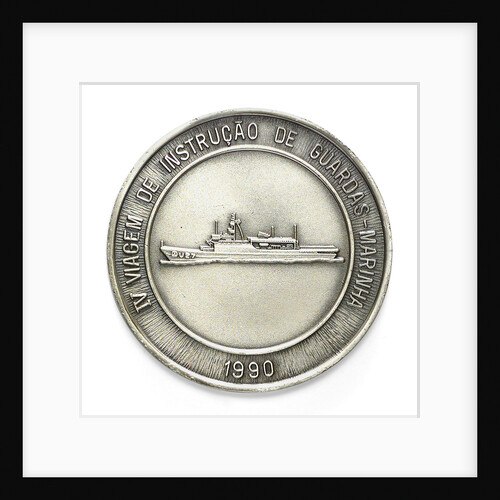 Medal commemorating the Brazilian Navy Training Ship 'Brasil', 4th voyage, 1990; reverse by unknown