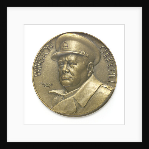 Medal commemorating Sir Winston Churchill (1874-1965) and the Liberation of France, 1945; obverse by Pierre Turin