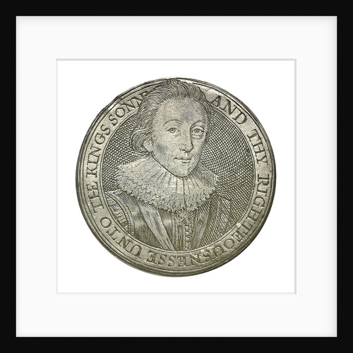 Commemorative counter depicting King James I and Prince Charles; reverse by unknown