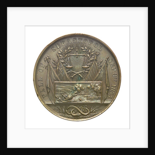 Medal commemorating the fall of Sebastopol, 1855; obverse by unknown
