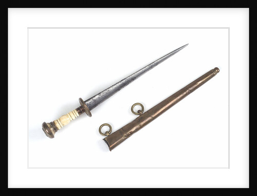Straight-bladed dirk by unknown