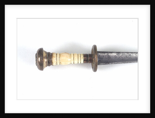 Straight-bladed dirk by unknown