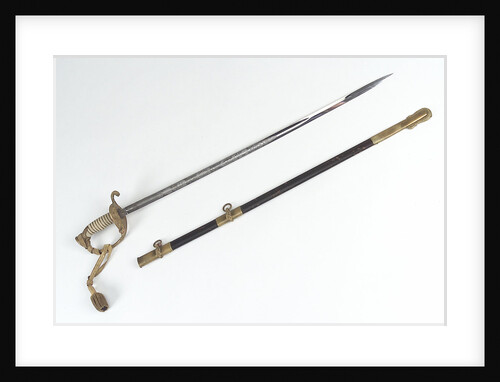 Pierced half-basket hilted sword by unknown