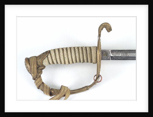 Pierced half-basket hilted sword by unknown