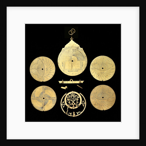 Astrolabe: dismounted reverse by Qasim 'Ali Qayini