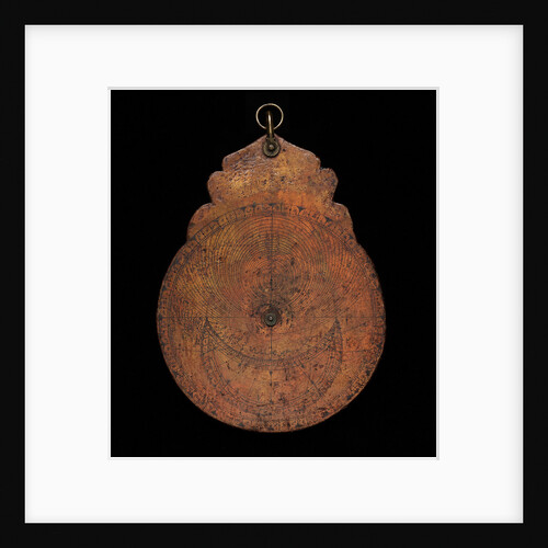 Astrolabe: dismounted obverse by unknown