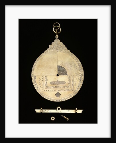 Astrolabe: mater reverse by Muhammad Muqim al-Yazdi