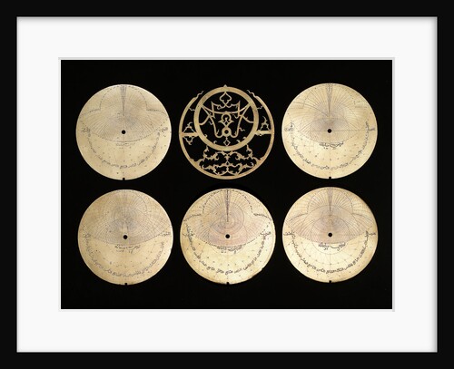 Astrolabe: reverse of plates by Muhammad Muqim al-Yazdi