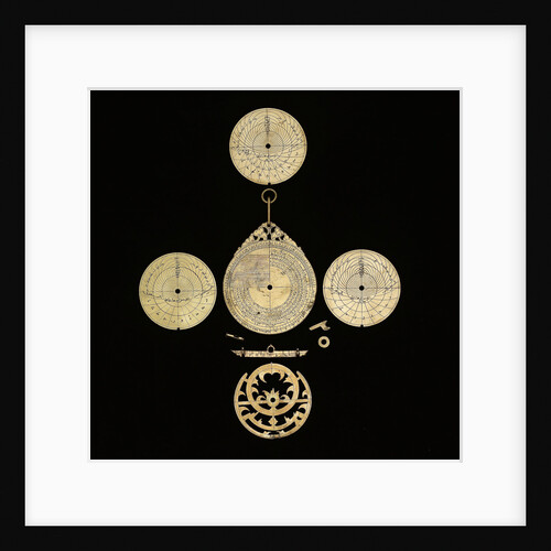 Astrolabe: dismounted reverse by Mahmud ibn Shawka al-Baghdadi